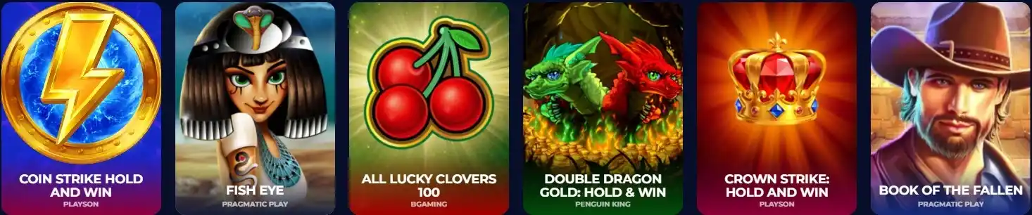 NineCasino top slot games selection